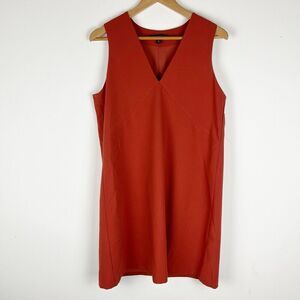 Banana Republic Red Sleeveless V-Neck Shift Dress